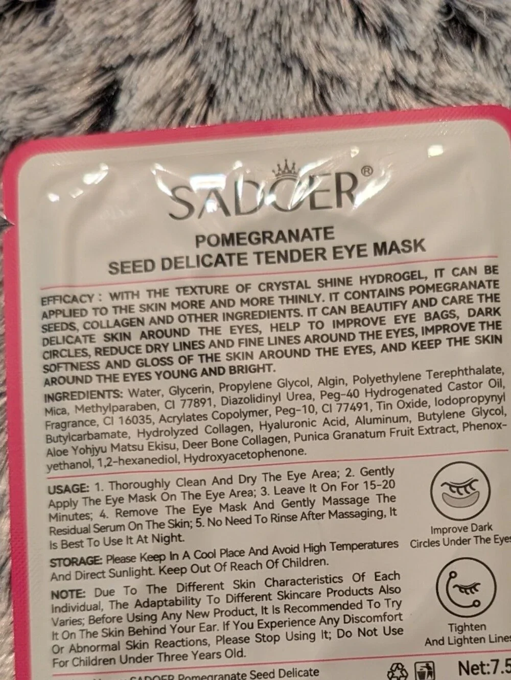 Hydrating Under Eye Gel Patches - Pink, Teal, Blue, Purple Variety